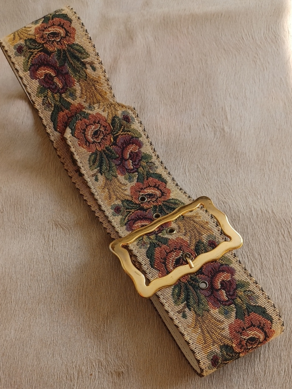 Vintage Italian Tapestry Belt